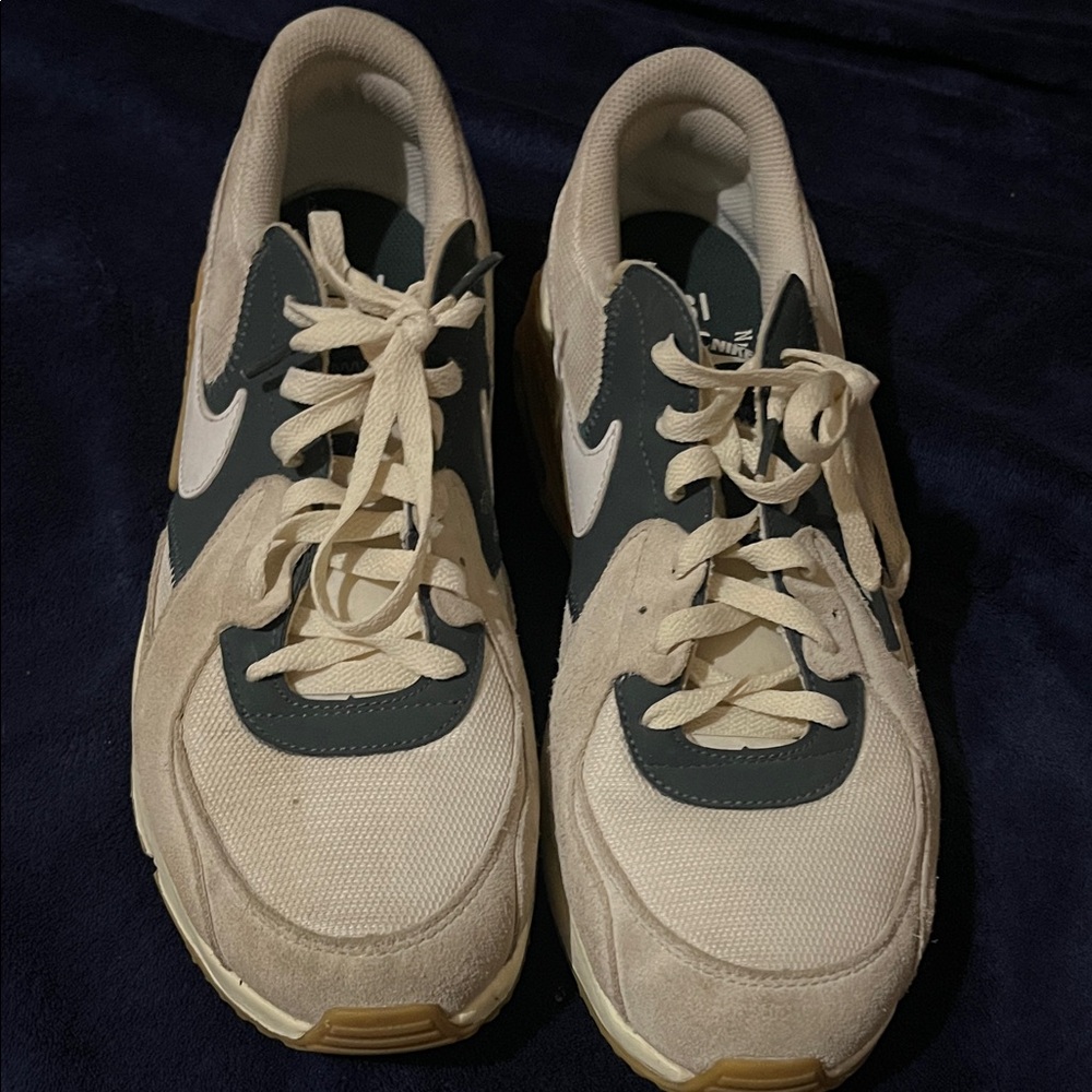 Nike Beige and Dark Gray Sneakers
